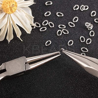 304 Stainless Steel Open Jump Rings Jewelry Findings STAS-PH0019-01P-1