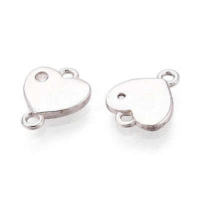 925 Sterling Silver Micro Pave Clear Cubic Zirconia Connector Charms STER-N016-63P-1