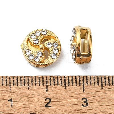 Ion Plating(IP)  304 Stainless Steel Slide Charms STAS-C089-06E-G-1