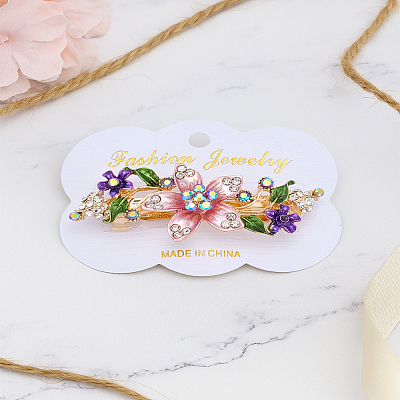 1Pc Alloy Enamel Hair Barrettes PHAR-LP0003-008B-1