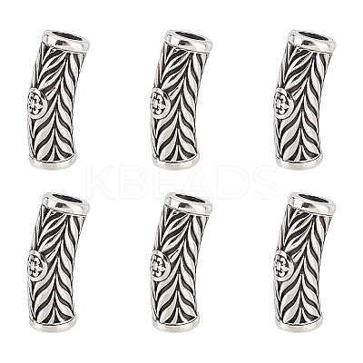 6Pcs 304 Stainless Steel Beads STAS-UN0049-29-1