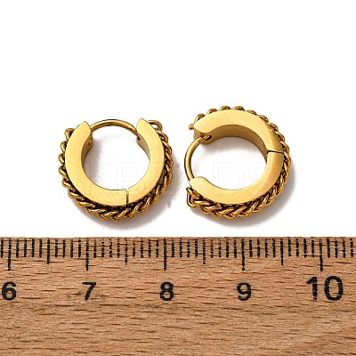 304 Stainless Steel Hoop Earrings EJEW-D331-13G-1