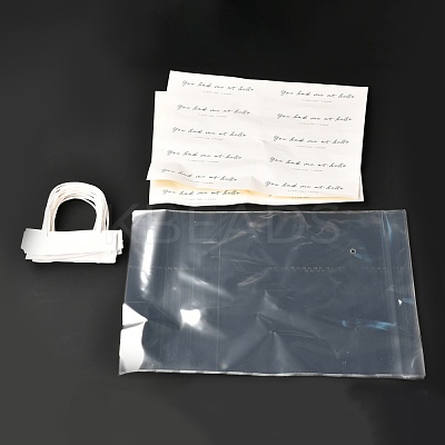 10Pcs DIY Transparent PVC Plastic Gift Bags ABAG-L015-02L-1