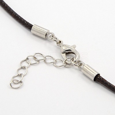 Waxed Cord Necklace Making X-MAK-F003-07-1