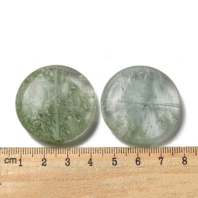 Green Watermelon Stone Glass Beads G-B070-17B-1