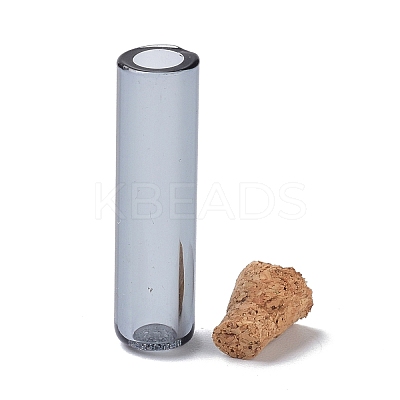 Tube Glass Cork Bottles Ornament AJEW-O032-04C-1