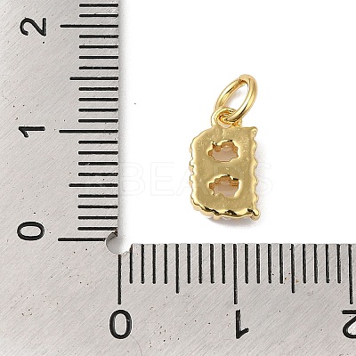 Rack Plating Brass with ABS Plastic Imitation Pearl Charms KK-B092-30B-G-1