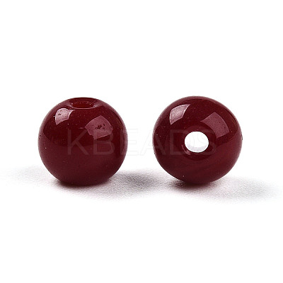 Opaque Solid Color Glass Beads X1-GLAA-N007-6mm-A04-1