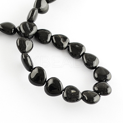 Dyed Natural Dyed & Heated Black Onyx Beads Strands X-G-R190-10-1