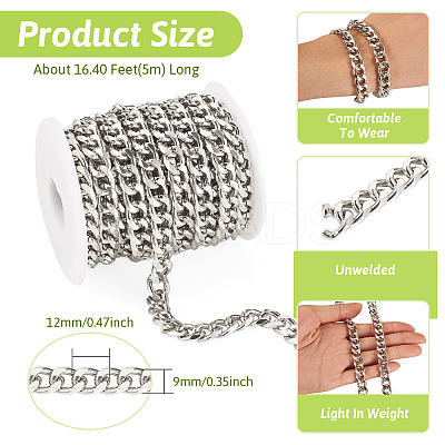 5M Aluminium Curb Chains CHA-TA0001-29P-1
