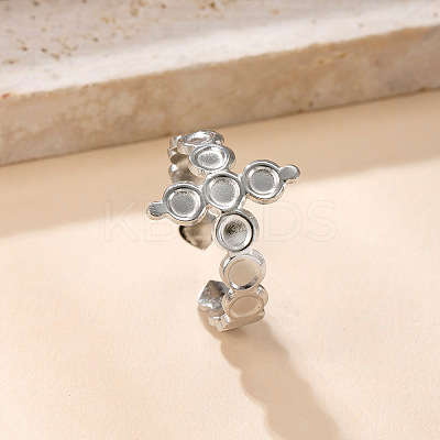 304 Stainless Steel Cuff Rings FS-WG8D32D-08-1