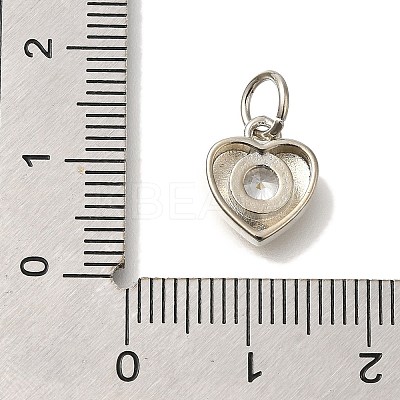 Brass Micro Pave Cubic Zirconia Pendants KK-Q001-13P-01-1