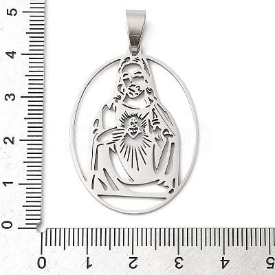 201 Stainless Steel Pendants STAS-Q341-25P-1