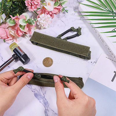 Nylon & Plastic Outdoor Tactical Vest Zipper Strip DIY-WH0128-60B-1