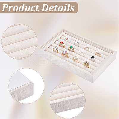 Velvet Ring Organizer Display Trays ODIS-SP0002-20C-1