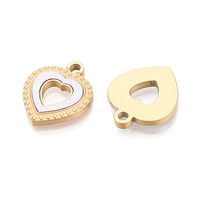 304 Stainless Steel Enamel Pendants STAS-Q111-14G-01-1