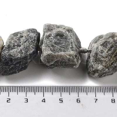 Raw Rough Natural Labradorite Beads Strands G-J388-A07-01-1