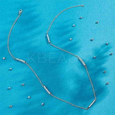 60Pcs 6 Styles 304 Stainless Steel Spacer Beads STAS-GO0001-18-1