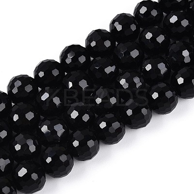 Opaque Solid Color Glass Bead Strands GLAA-R095-P10mm-02-1