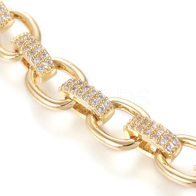 Brass Cable Chains Necklaces NJEW-I235-01G-1