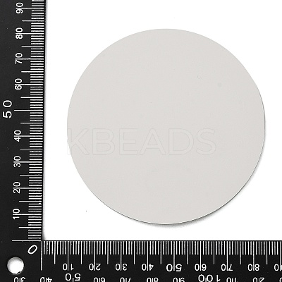 (Defective Closeout Sale: No Film) Flat Round Shape Glass Mirror GLAA-XCP0001-64-1