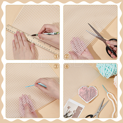 PE Plastic Canvas Sheets FIND-WH0199-245A-1