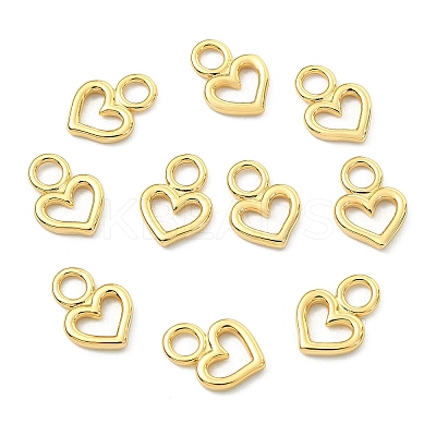 SHEGRACE Brass Heart Charms XGR0161G-100G-1
