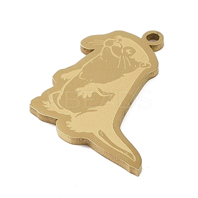 201 Stainless Steel Pendants STAS-C095-38G-1