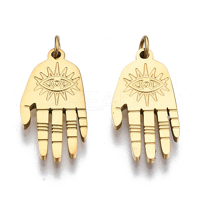 304 Stainless Steel Pendants STAS-S116-371G-1