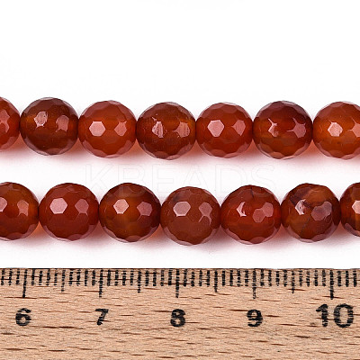 Natural Carnelian(Dyed & Heated) Beads Strands G-T139-93-1