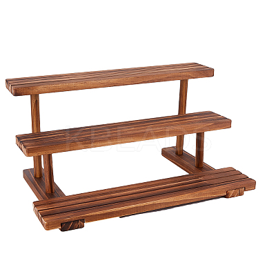 3-Tier Wooden Jewelry Organizer Display Risers ODIS-WH0058-18A-1