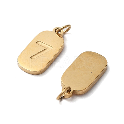 Ion Plating(IP) 304 Stainless Steel Pendants STAS-M340-08G-1