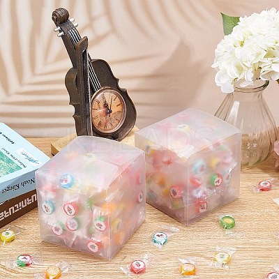 Frosted PVC Rectangle Favor Box Candy Treat Gift Box CON-BC0006-38-1