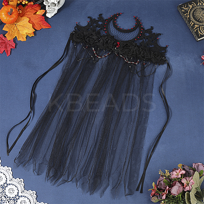 Felt Cloth and Alloy Headwear Crown OHAR-WH20020-01C-1