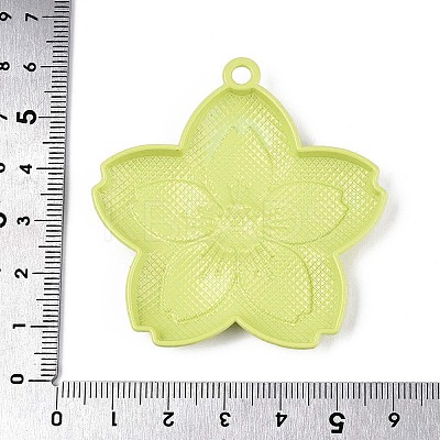 Spray Painted Alloy Big Pendants PALLOY-T092-81D-1