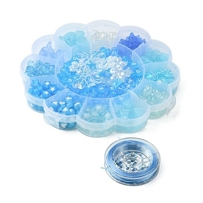 DIY Acrylic & ABS Plastic Imitation Pearl Beads Bracelets Jewelry Making Kits DIY-FS0006-24B-1