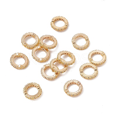 Brass Micro Pave Cubic Zirconia Bead Frames KK-A171-05G-01-1