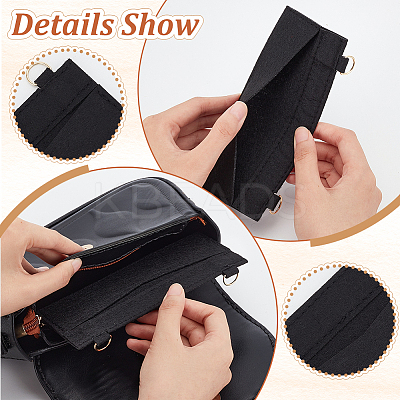 2Pcs 2 Styles Wool Felt Bag Organizer Inserts FIND-WR0007-26F-1
