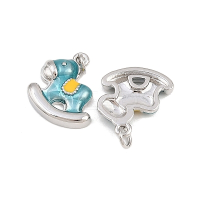 Brass Enamel Pendants KK-B157-25P-1