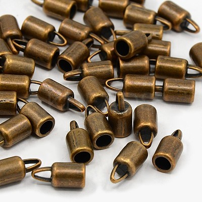 Tibetan Style Alloy Cord Ends LS-TIBEP-LF9369YKG-R-FF-1