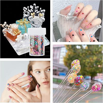 PVC Nail Art Glitter Sequins MRMJ-NB0001-08-1
