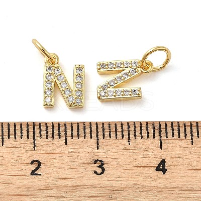 Brass Micro Pave Cubic Zirconia Pendants KK-M273-02G-N-1