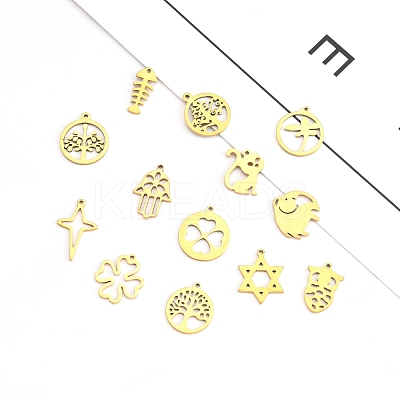 PVD Vacuum Plating 304 Stainless Steel Pendants STAS-N092-M-G-1
