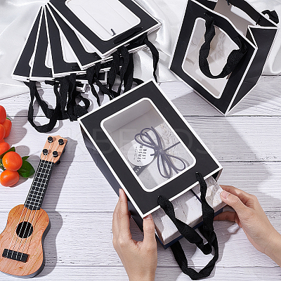 Rectangle Paper Gift Bags ABAG-WH0048-09B-1