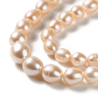 Natural Cultured Freshwater Pearl Beads Strands PEAR-E018-83-1