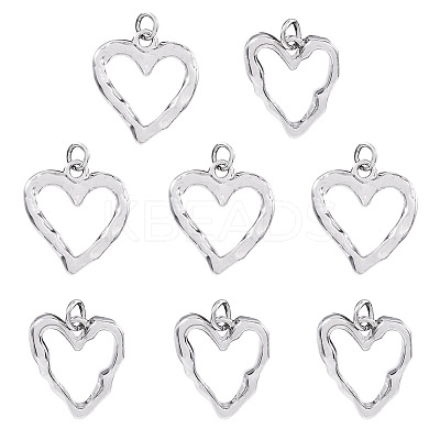 8Pcs 2 Styles Rack Plating Brass Pendants KK-TA0001-61-1