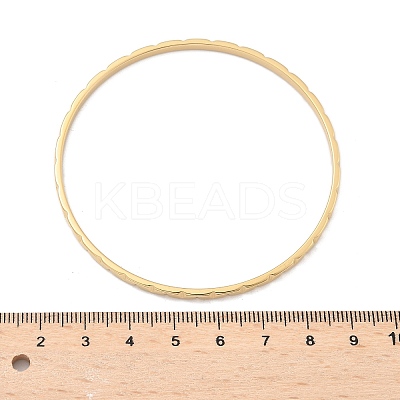 304 Stainless Steel Bangles for Women AJEW-P127-09G-1