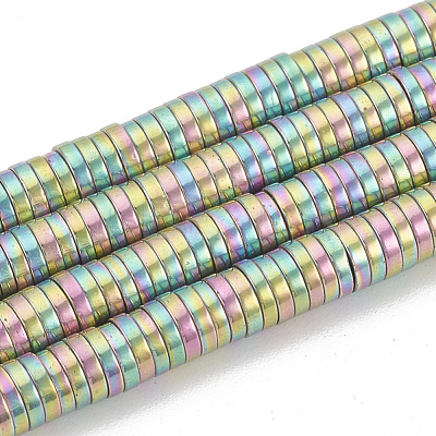 Electroplate Non-magnetic Synthetic Hematite Beads Strands G-T061-142C-1