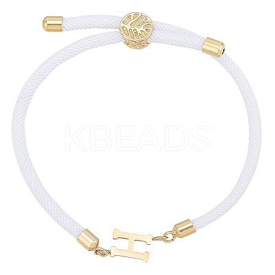 1pc Adjustable Nylon Cord Slider Bracelets for Women BJEW-LP0001-33H-G-1
