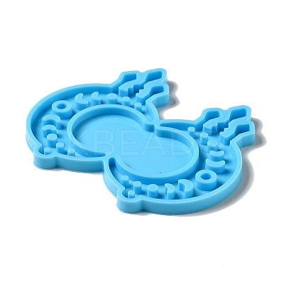 DIY Melting Crescent Moon with Moon Phase Pendant Silicone Molds LS-DIY-I099-02-1
